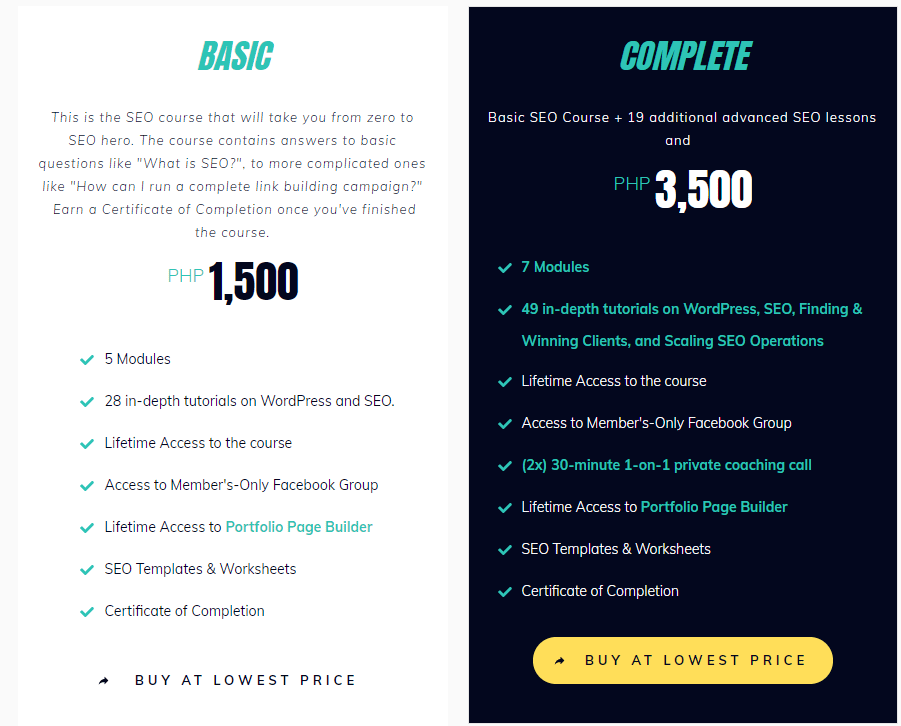 basic & complete packages basic complete packages