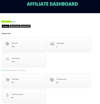 affiliate dashboard